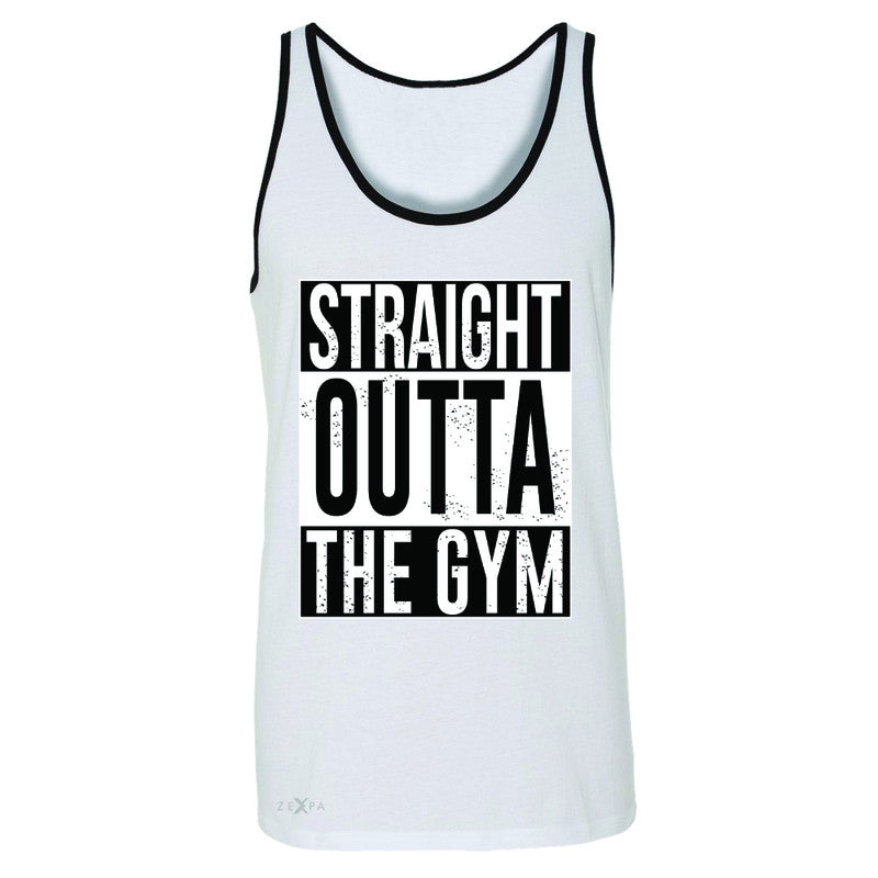 Straight Outta The Gym Men's Jersey Tank Workout Fitness Bodybuild Sleeveless - Zexpa Apparel - 6