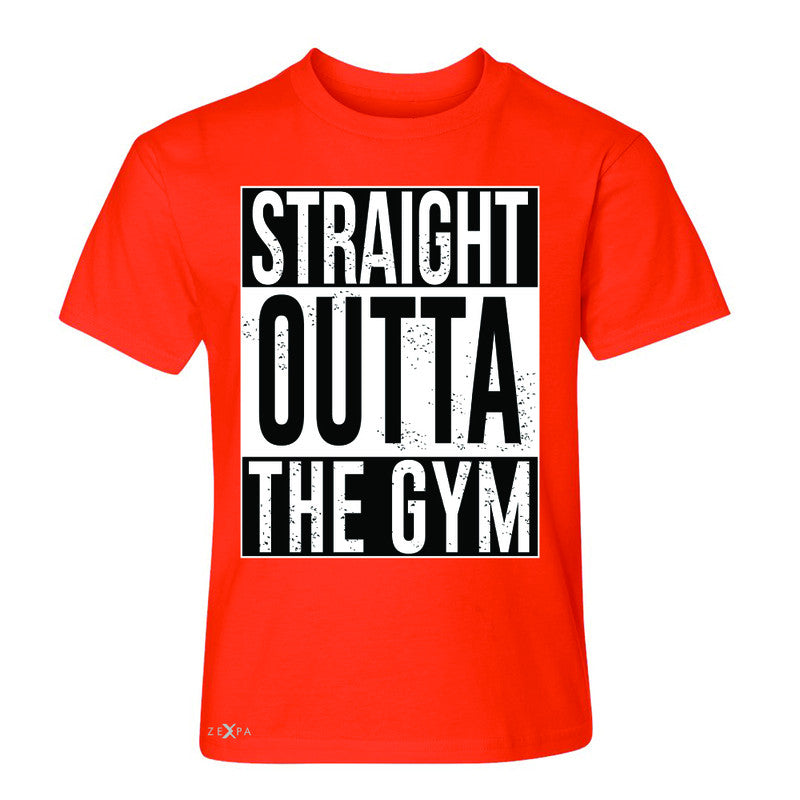 Straight Outta The Gym Youth T-shirt Workout Fitness Bodybuild Tee - Zexpa Apparel - 2