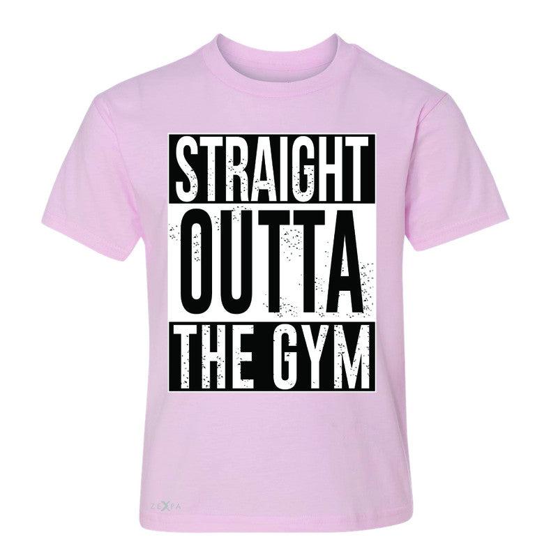 Straight Outta The Gym Youth T-shirt Workout Fitness Bodybuild Tee - Zexpa Apparel - 3