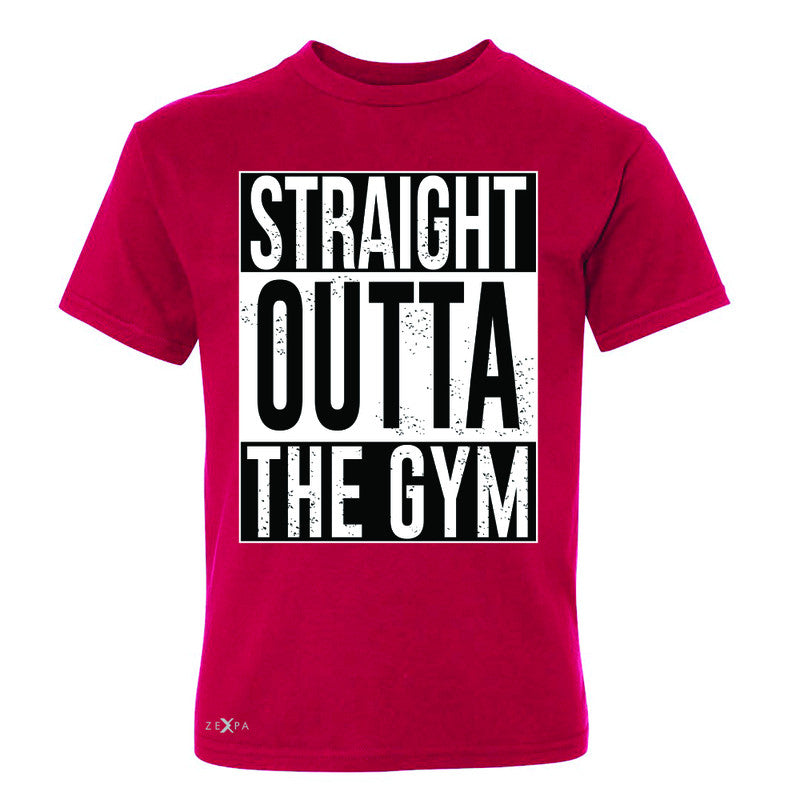 Straight Outta The Gym Youth T-shirt Workout Fitness Bodybuild Tee - Zexpa Apparel - 4