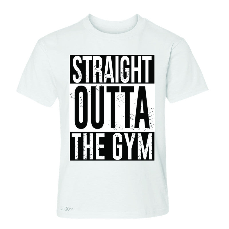 Straight Outta The Gym Youth T-shirt Workout Fitness Bodybuild Tee - Zexpa Apparel - 5