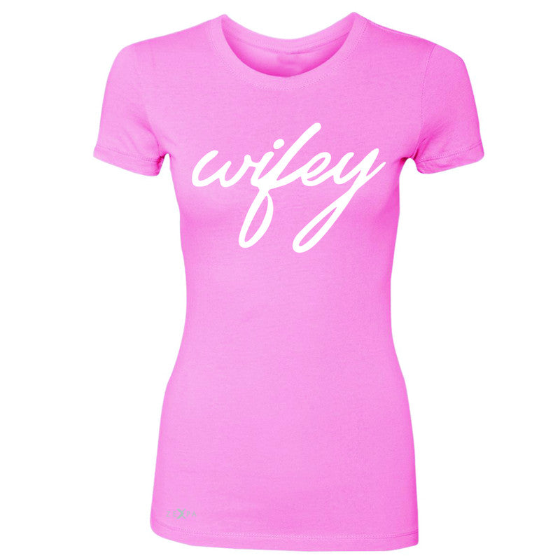Wifey - Wife Women's T-shirt Couple Matching Valentines Tee - Zexpa Apparel - 3
