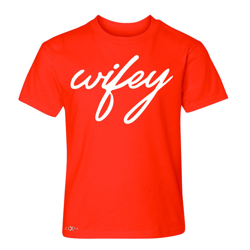 Wifey - Wife Youth T-shirt Couple Matching Valentines Tee - Zexpa Apparel - 2