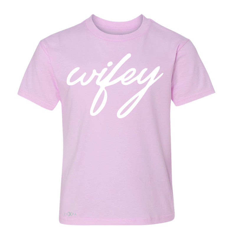 Wifey - Wife Youth T-shirt Couple Matching Valentines Tee - Zexpa Apparel - 3