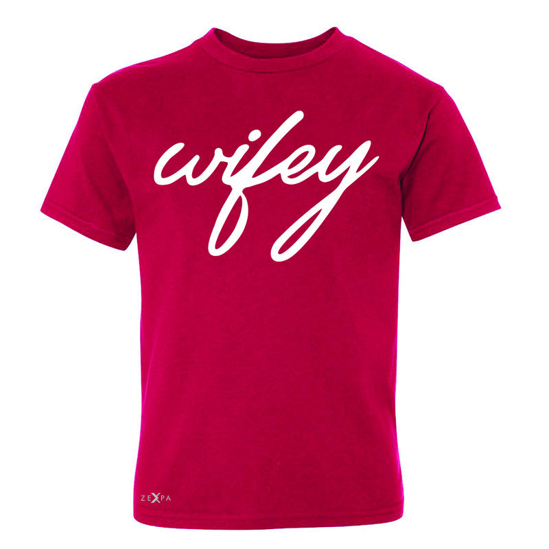 Wifey - Wife Youth T-shirt Couple Matching Valentines Tee - Zexpa Apparel - 4