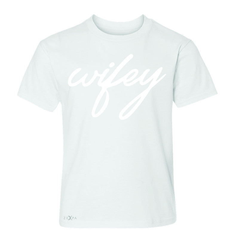Wifey - Wife Youth T-shirt Couple Matching Valentines Tee - Zexpa Apparel - 5