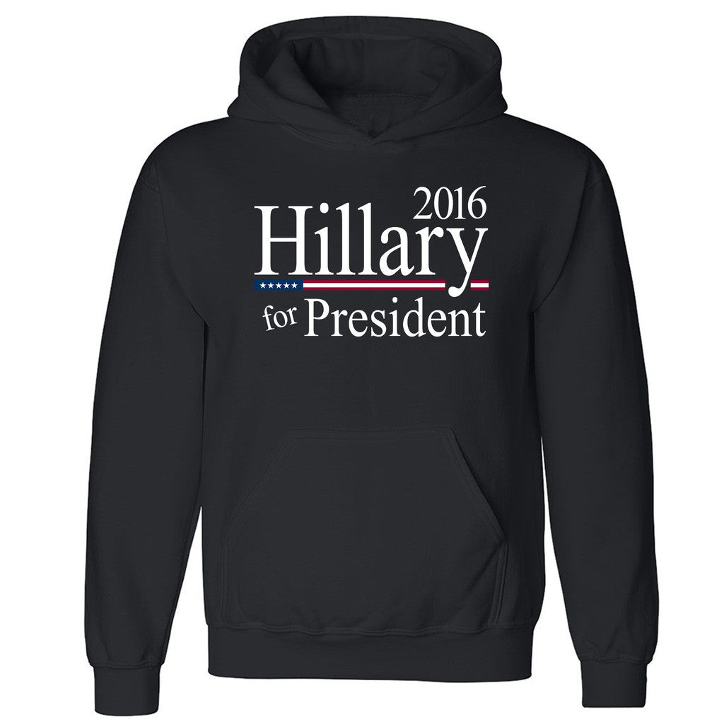 Zexpa Apparelâ„¢ Hillary For President 2016 Unisex Hoodie Democrat Vote 16 Hooded Sweatshirt