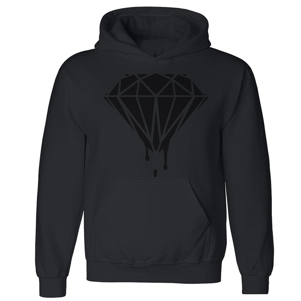 Black Diamond Dripping Melting Bleeding Unisex Hoodie Dope Hooded Sweatshirt - Zexpa Apparel Halloween Christmas Shirts