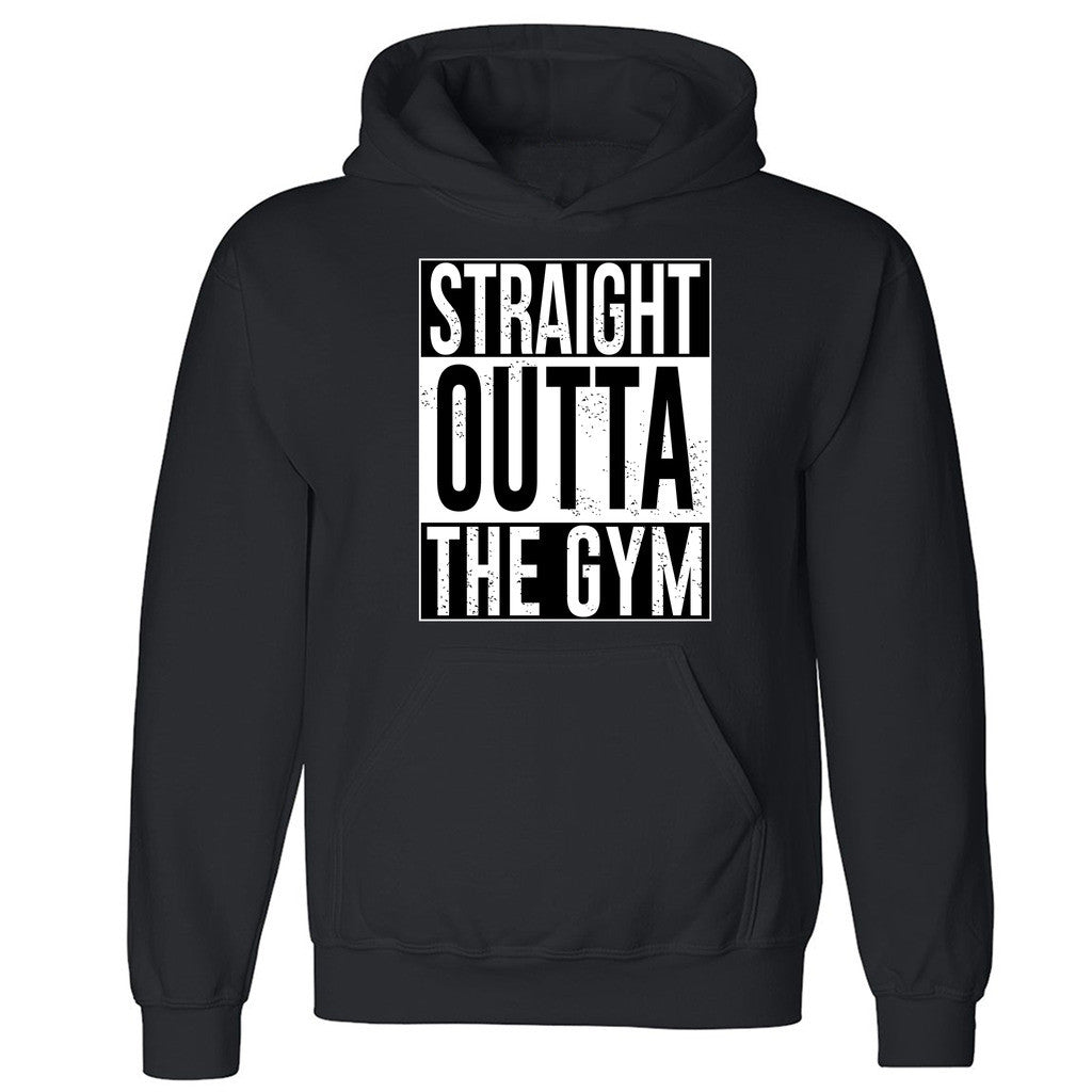 Zexpa Apparelâ„¢ Straight Outta Gym Unisex Hoodie Funny Fitness Bodybuilding Hooded Sweatshirt