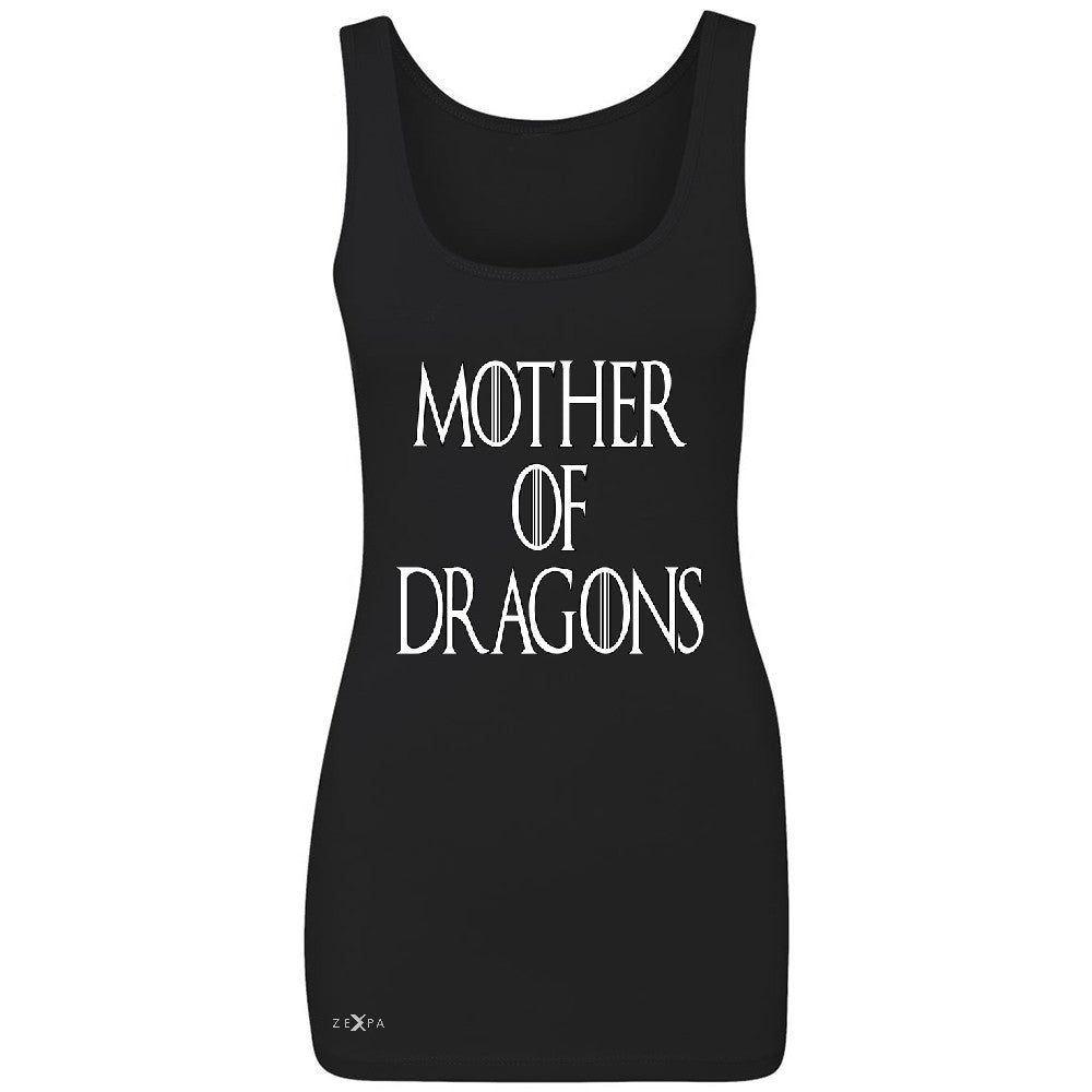 Zexpa Apparelâ„¢ Mother Of Dragons Women's Tank Top Thronies GOT Khaleesi Sleeveless - Zexpa Apparel Halloween Christmas Shirts