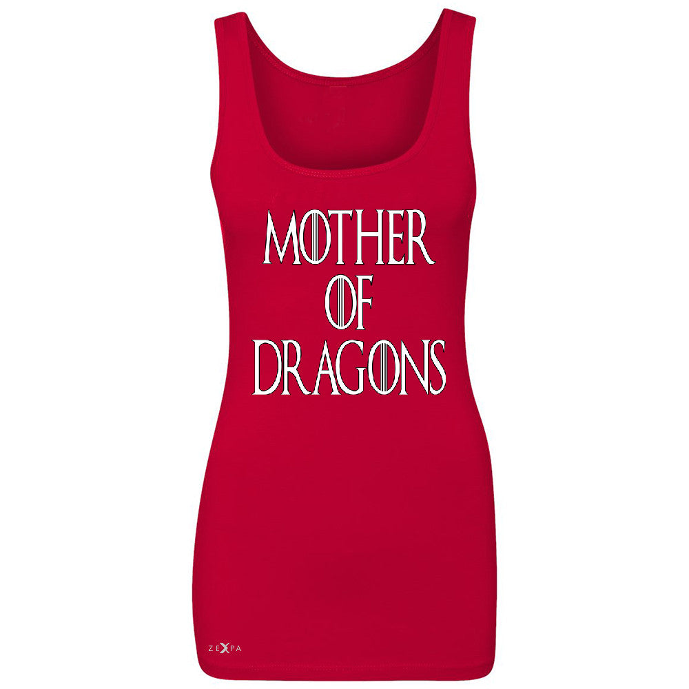 Zexpa Apparelâ„¢ Mother Of Dragons Women's Tank Top Thronies GOT Khaleesi Sleeveless - Zexpa Apparel Halloween Christmas Shirts