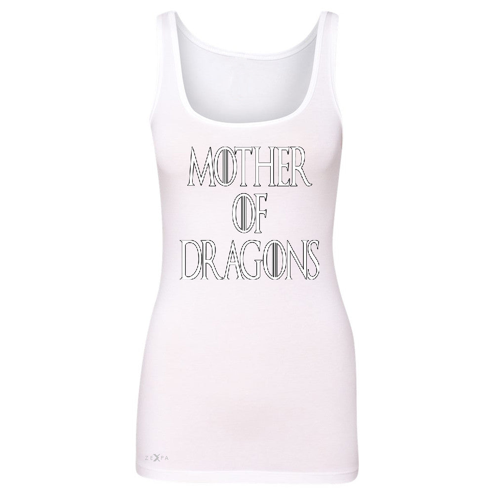 Zexpa Apparelâ„¢ Mother Of Dragons Women's Tank Top Thronies GOT Khaleesi Sleeveless - Zexpa Apparel Halloween Christmas Shirts