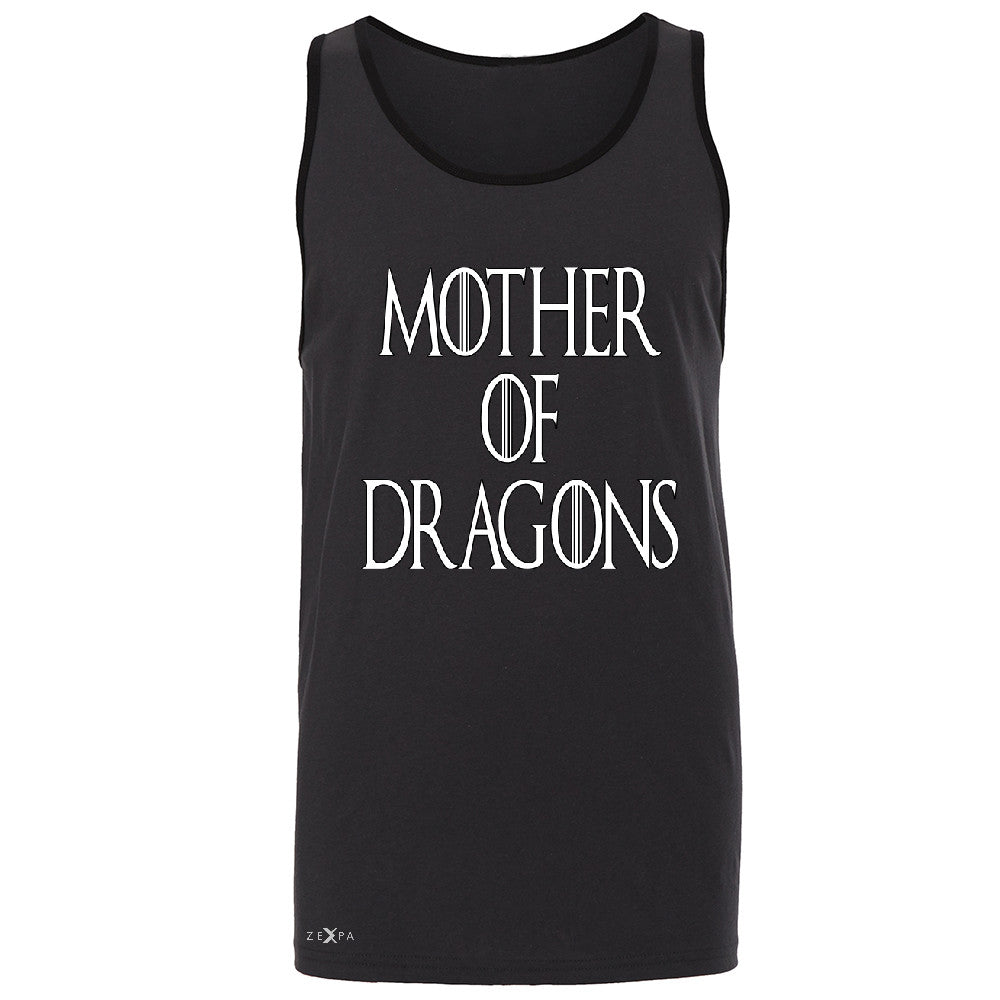 Zexpa Apparelâ„¢ Mother Of Dragons Men's Jersey Tank Thronies GOT Khaleesi Sleeveless - Zexpa Apparel Halloween Christmas Shirts