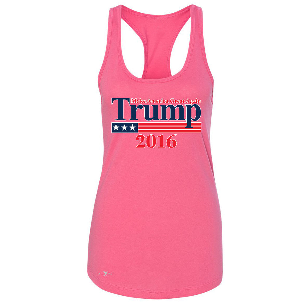 Trump 2016 America Great Again Women's Racerback Elections 2016 Sleeveless - Zexpa Apparel - 2