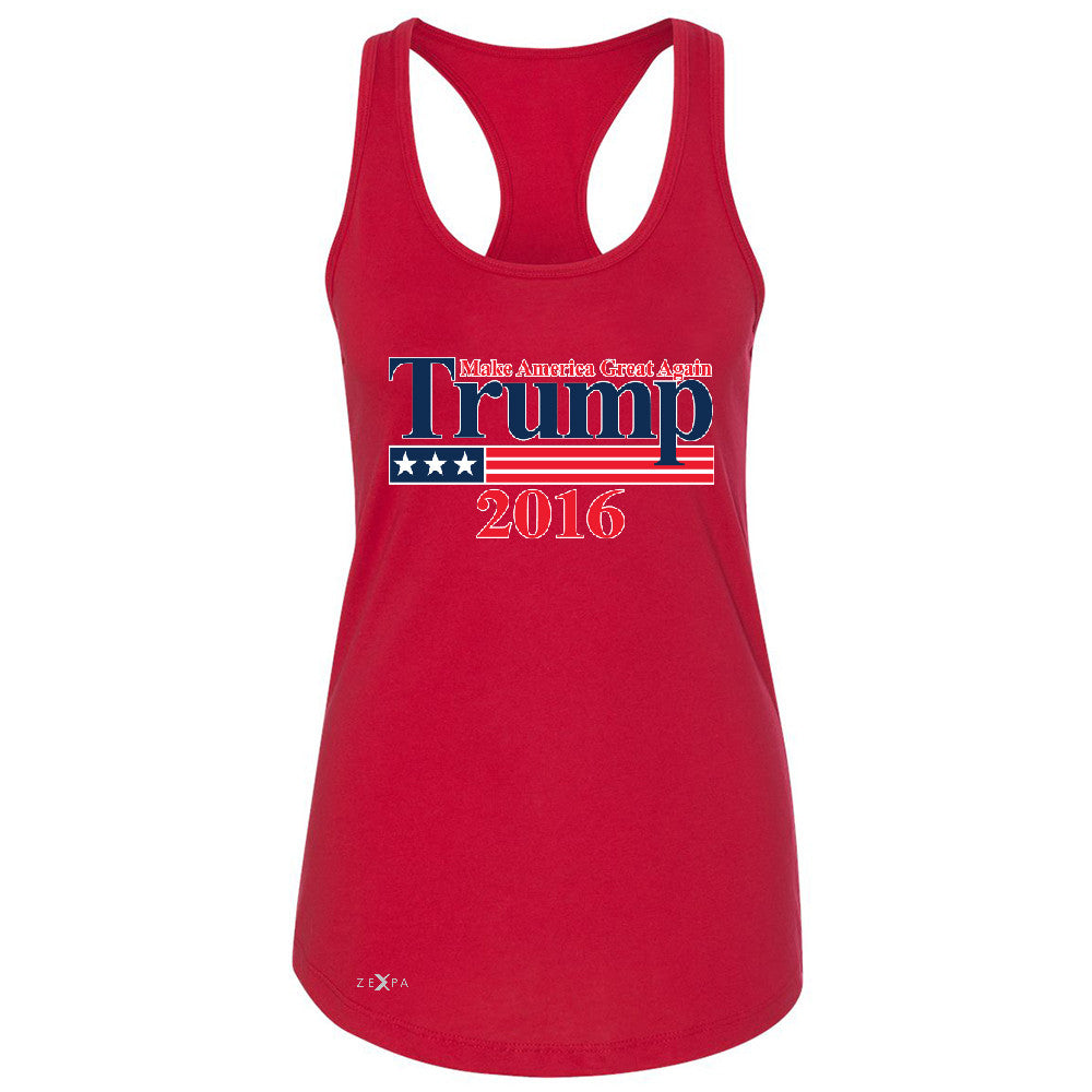 Trump 2016 America Great Again Women's Racerback Elections 2016 Sleeveless - Zexpa Apparel - 3