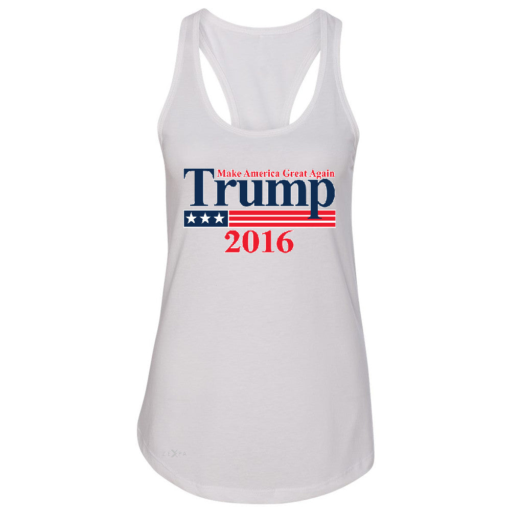 Trump 2016 America Great Again Women's Racerback Elections 2016 Sleeveless - Zexpa Apparel - 4