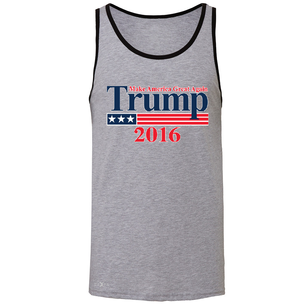Trump 2016 America Great Again Men's Jersey Tank Elections 2016 Sleeveless - Zexpa Apparel - 2
