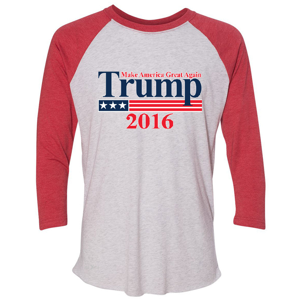 Trump 2016 America Great Again 3/4 Sleevee Raglan Tee Elections 2016 Tee - Zexpa Apparel - 2
