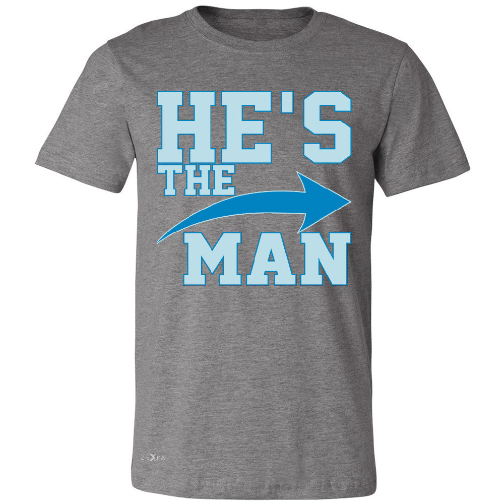 He is The MAN Men's T-shirt Couple Matching Valentines Day Feb Tee - Zexpa Apparel - 3