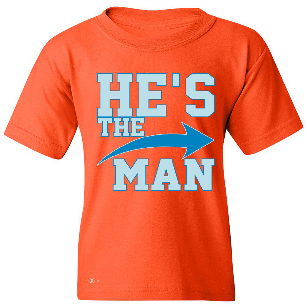 He is The MAN Youth T-shirt Couple Matching Valentines Day Feb Tee - Zexpa Apparel - 2