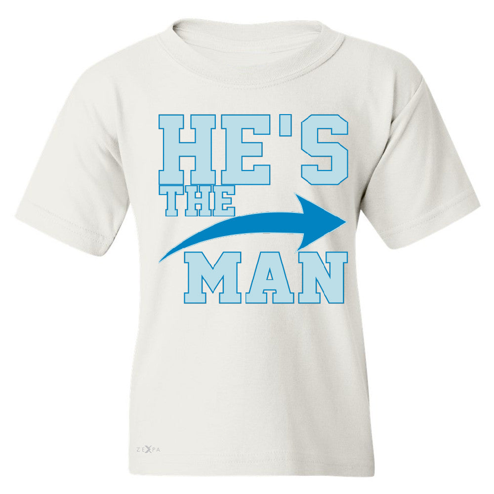 He is The MAN Youth T-shirt Couple Matching Valentines Day Feb Tee - Zexpa Apparel - 5