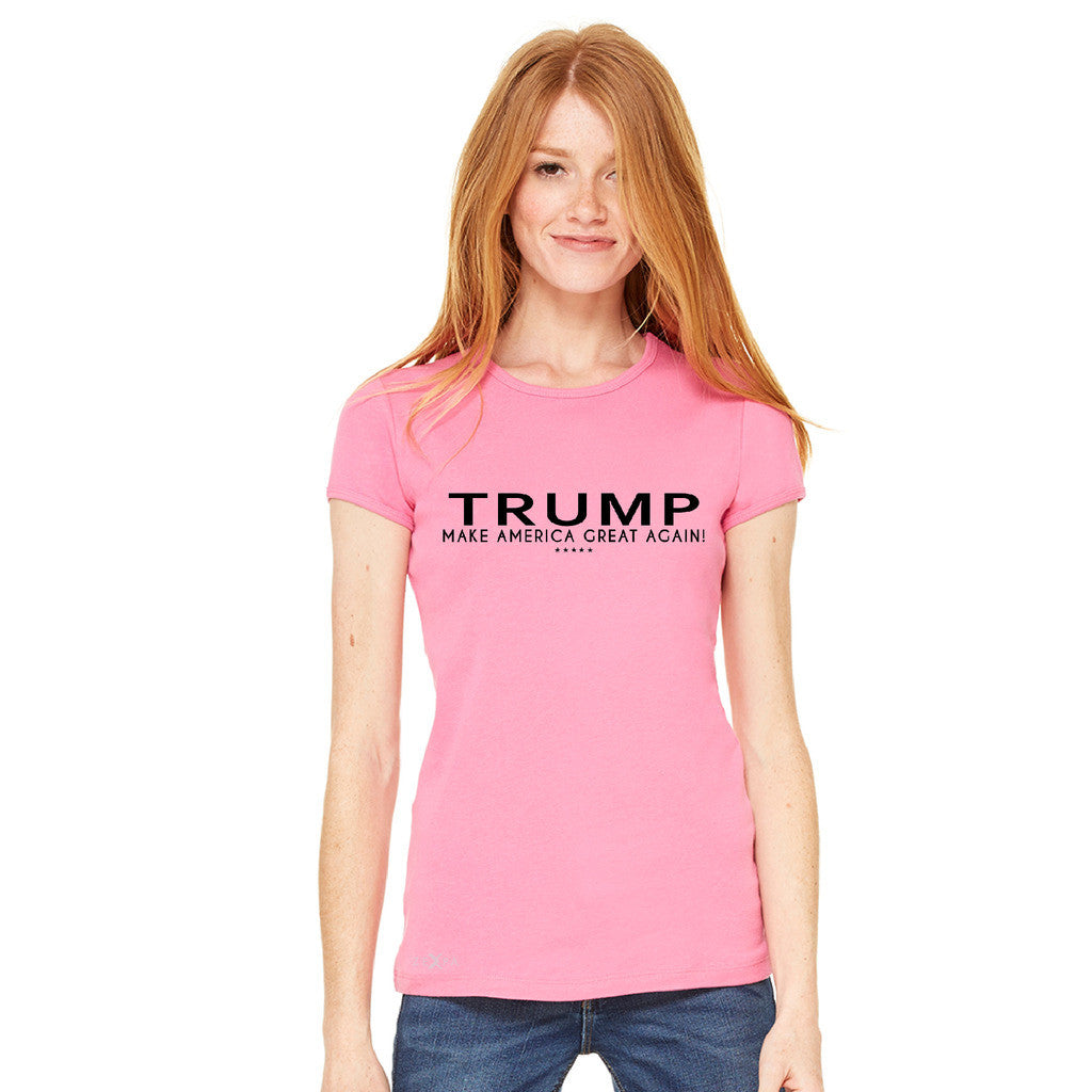 Donald Trump Make America Great Again Campaign Classic Black Design Women's T-shirt Elections Tee - Zexpa Apparel Halloween Christmas Shirts