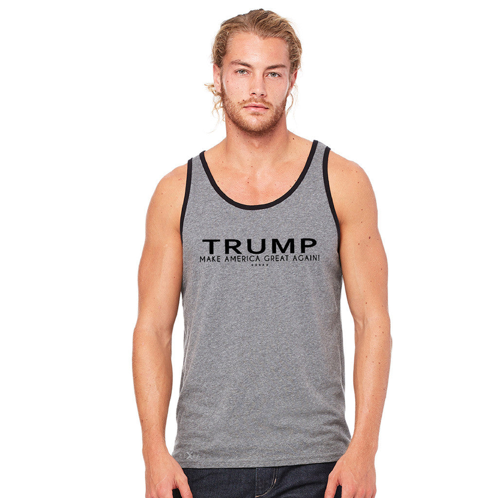 Donald Trump Make America Great Again Campaign Classic Black Design Men's Jersey Tank Elections Sleeveless - zexpaapparel - 6