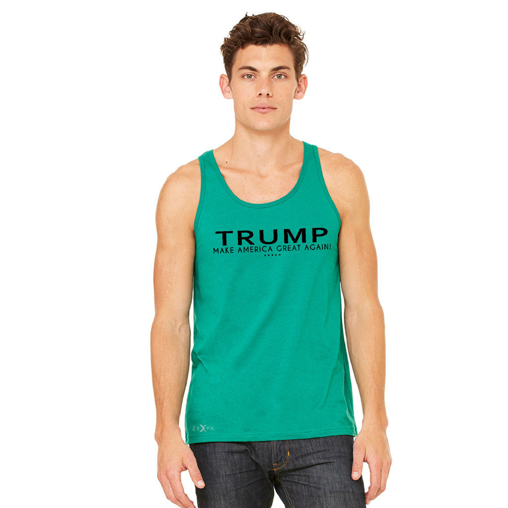 Donald Trump Make America Great Again Campaign Classic Black Design Men's Jersey Tank Elections Sleeveless - zexpaapparel - 7