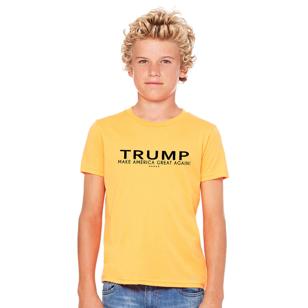 Donald Trump Make America Great Again Campaign Classic Black Design Youth T-shirt Elections Tee - Zexpa Apparel Halloween Christmas Shirts