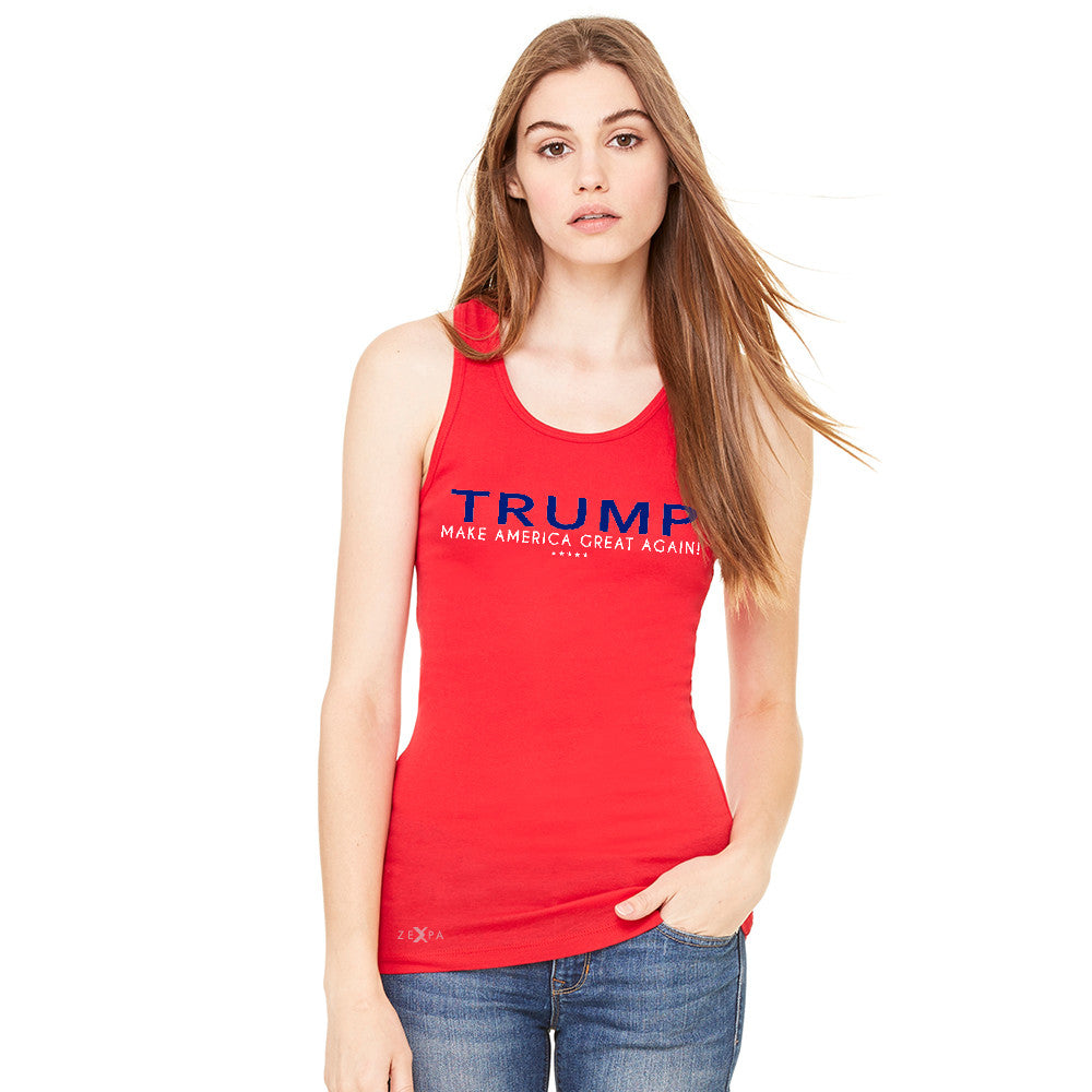 Donald Trump Make America Great Again Campaign Classic Design Women's Racerback Elections Sleeveless - zexpaapparel - 4
