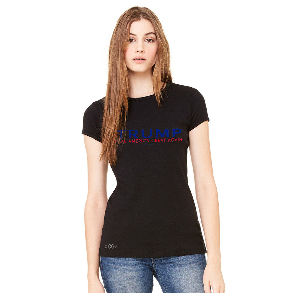 Donald Trump Make America Great Again Campaign Classic Navy Red Design Women's T-shirt Elections Tee - Zexpa Apparel - 3