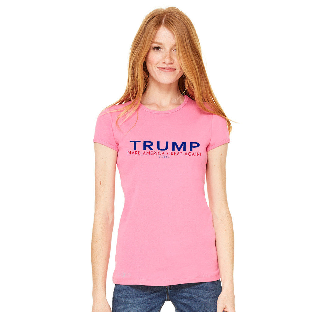 Donald Trump Make America Great Again Campaign Classic Navy Red Design Women's T-shirt Elections Tee - Zexpa Apparel Halloween Christmas Shirts