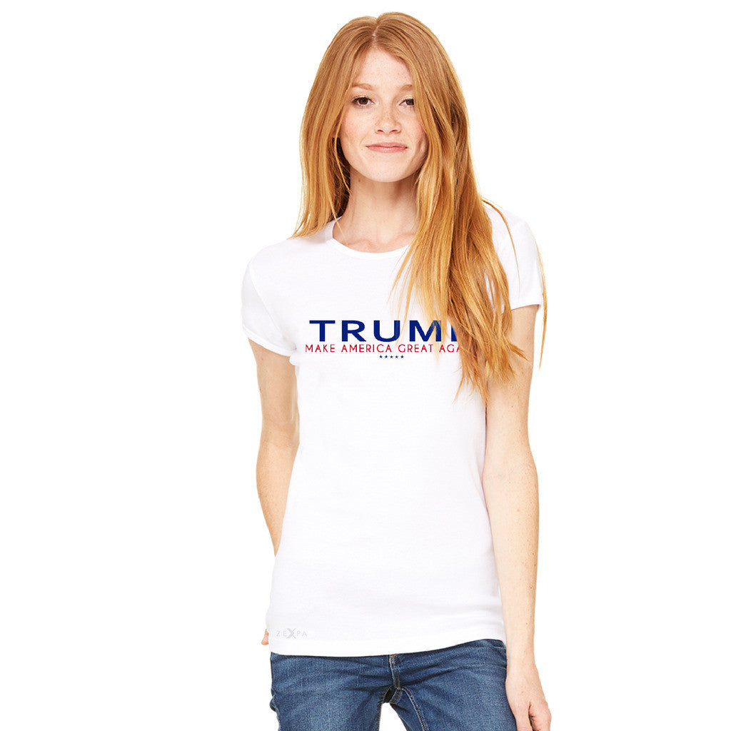Donald Trump Make America Great Again Campaign Classic Navy Red Design Women's T-shirt Elections Tee - Zexpa Apparel Halloween Christmas Shirts