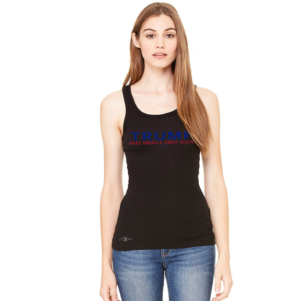 Donald Trump Make America Great Again Campaign Classic Navy Red Design Women's Tank Top Elections Sleeveless - Zexpa Apparel Halloween Christmas Shirts