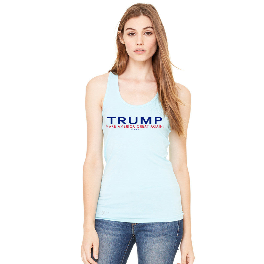Donald Trump Make America Great Again Campaign Classic Navy Red Design Women's Racerback Elections Sleeveless - Zexpa Apparel