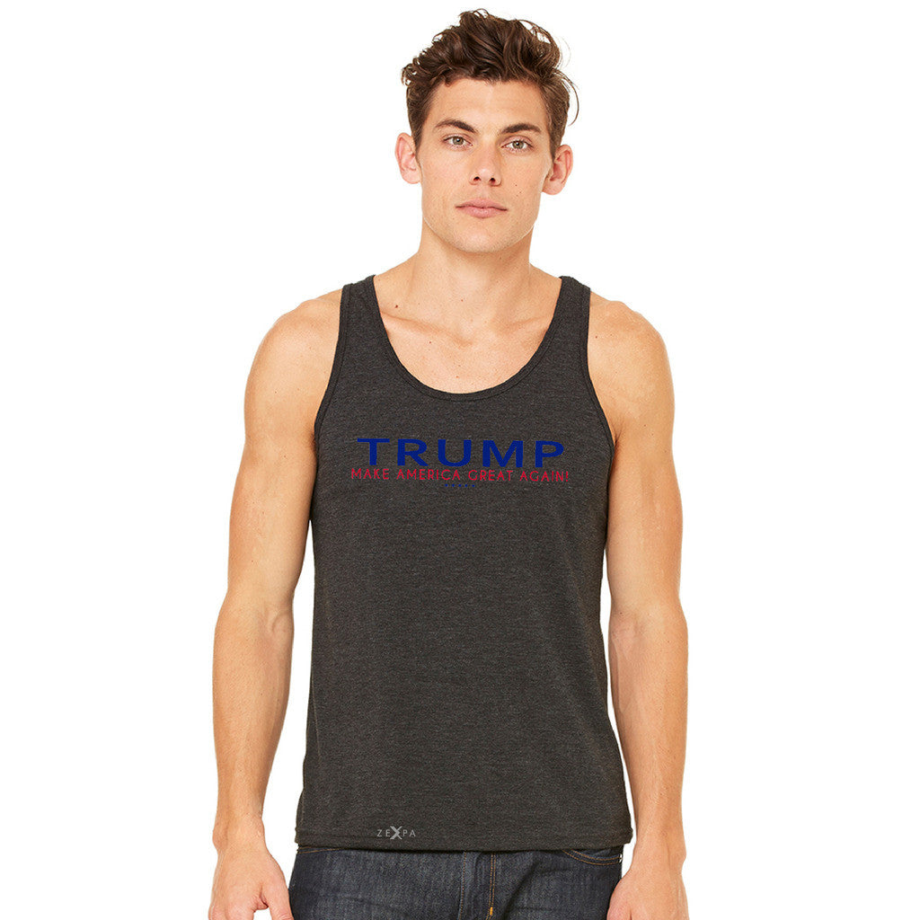 Donald Trump Make America Great Again Campaign Classic Navy Red Design Men's Jersey Tank Elections Sleeveless - zexpaapparel - 3