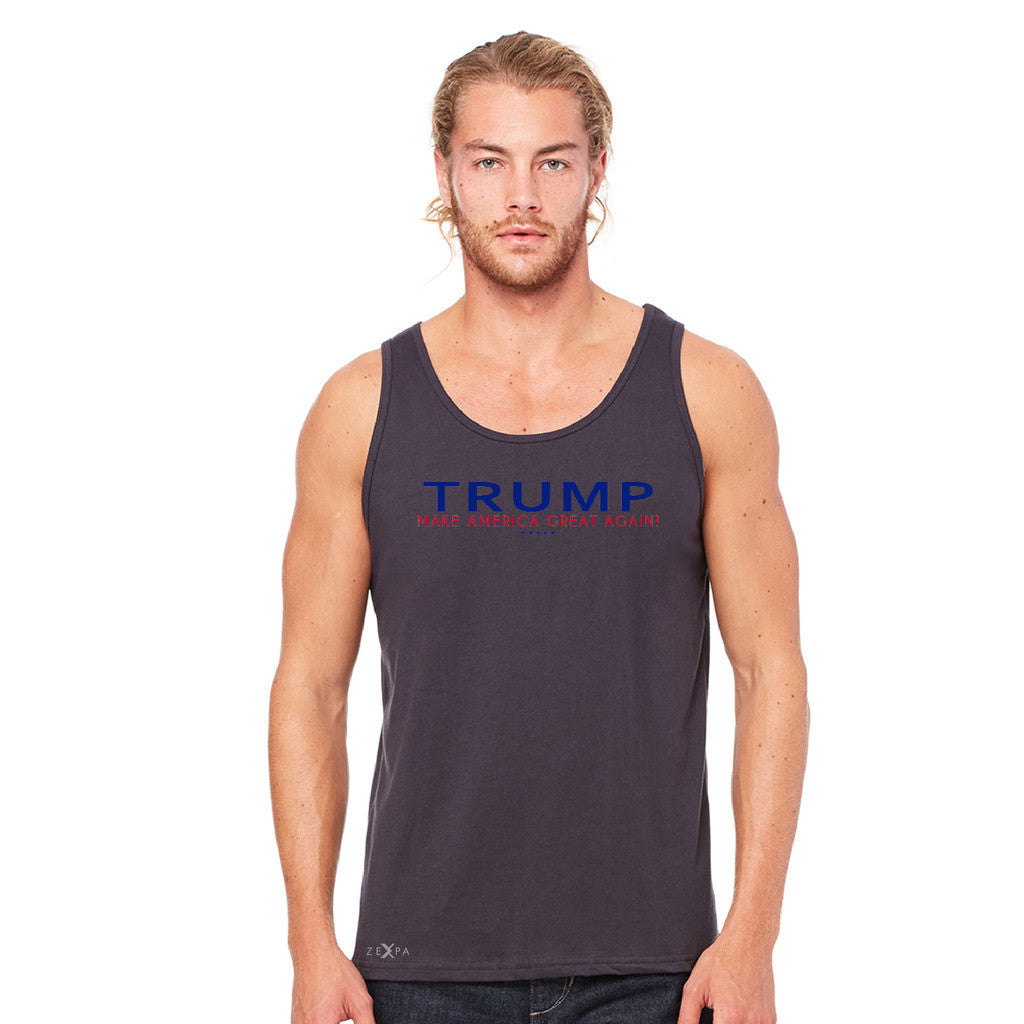 Donald Trump Make America Great Again Campaign Classic Navy Red Design Men's Jersey Tank Elections Sleeveless - zexpaapparel - 5