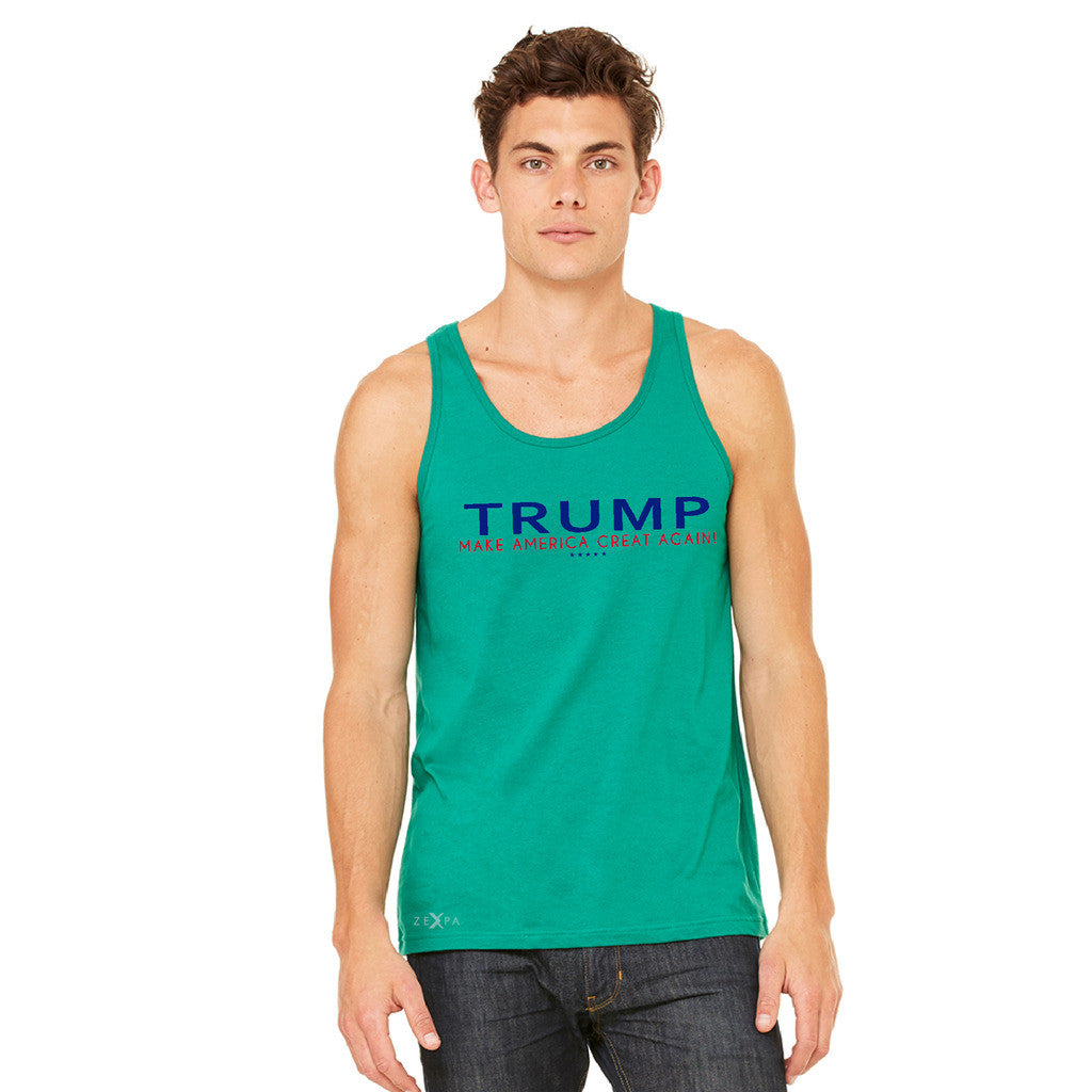 Donald Trump Make America Great Again Campaign Classic Navy Red Design Men's Jersey Tank Elections Sleeveless - Zexpa Apparel Halloween Christmas Shirts
