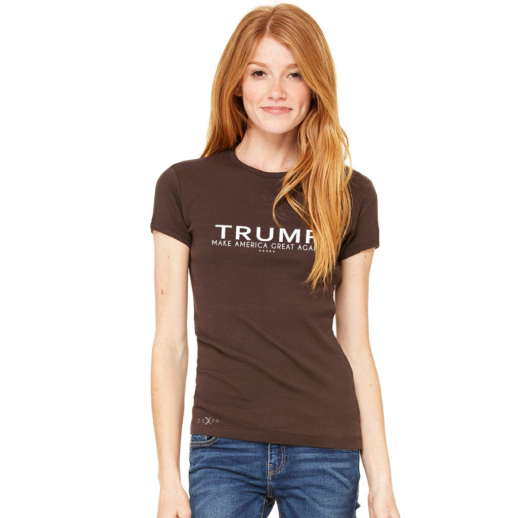 Donald Trump Make America Great Again Campaign Classic White Design Women's T-shirt Elections Tee - Zexpa Apparel Halloween Christmas Shirts