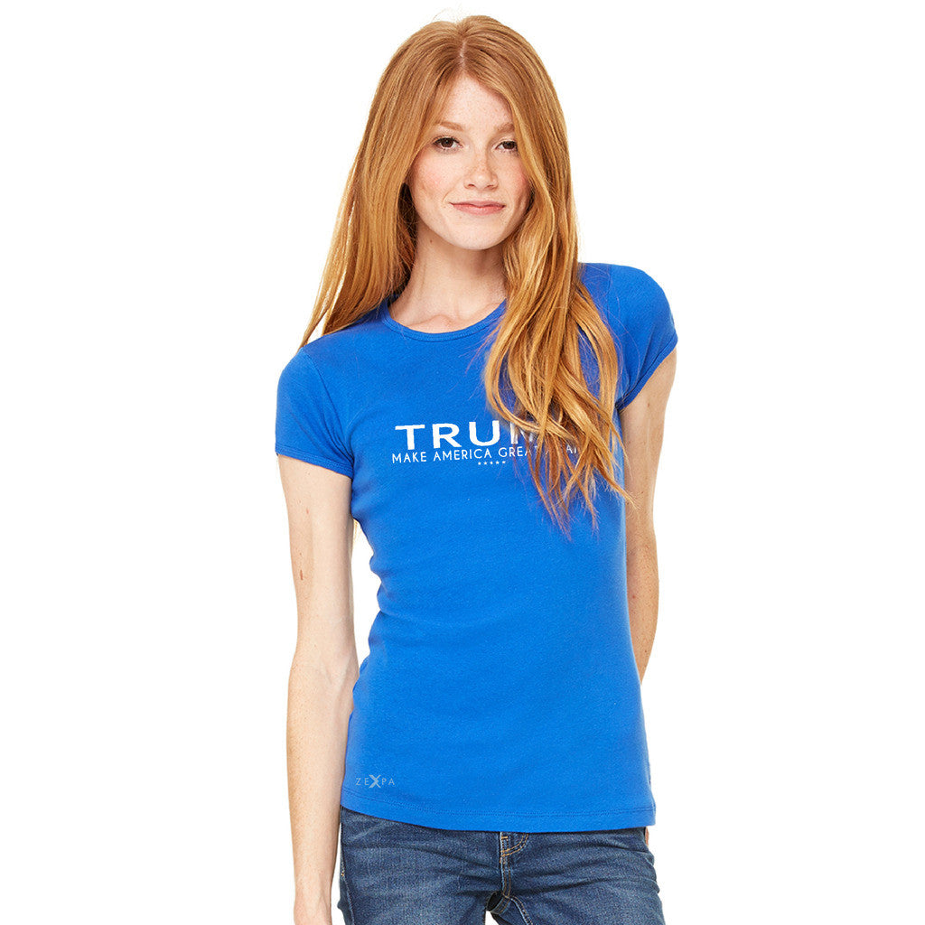 Donald Trump Make America Great Again Campaign Classic White Design Women's T-shirt Elections Tee - zexpaapparel - 8