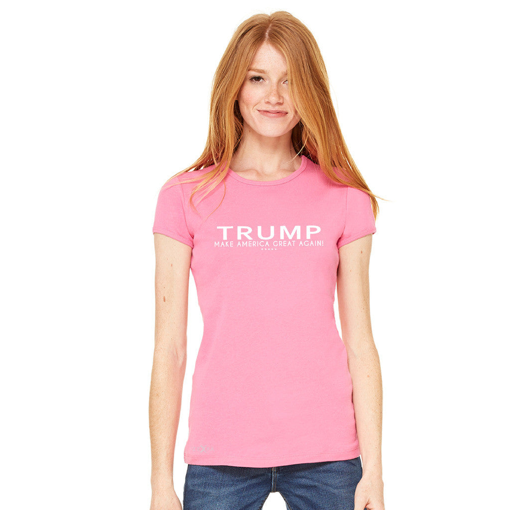 Donald Trump Make America Great Again Campaign Classic White Design Women's T-shirt Elections Tee - zexpaapparel - 9