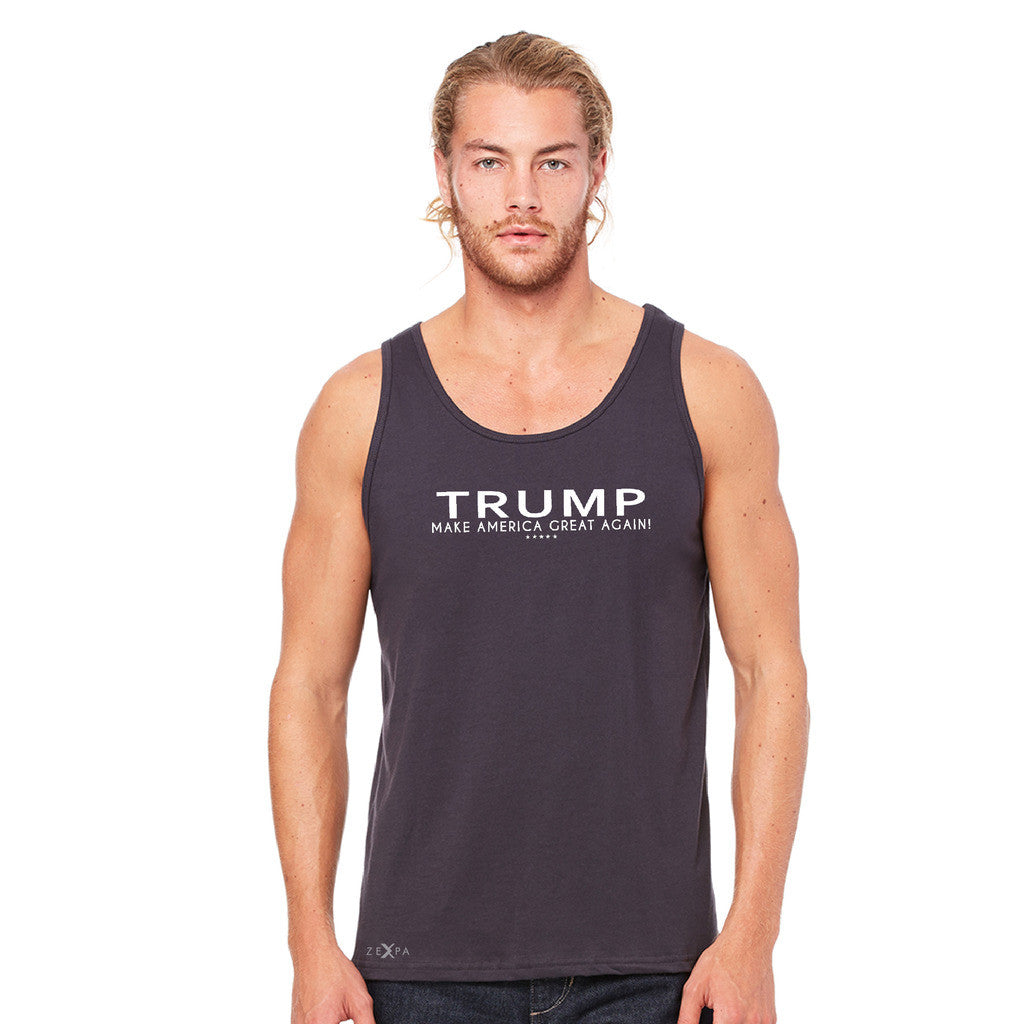 Donald Trump Make America Great Again Campaign Classic White Design Men's Jersey Tank Elections Sleeveless - zexpaapparel - 5