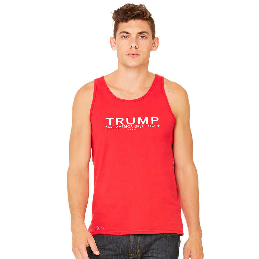 Donald Trump Make America Great Again Campaign Classic White Design Men's Jersey Tank Elections Sleeveless - Zexpa Apparel