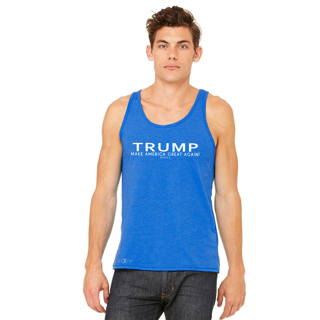 Donald Trump Make America Great Again Campaign Classic White Design Men's Jersey Tank Elections Sleeveless - Zexpa Apparel