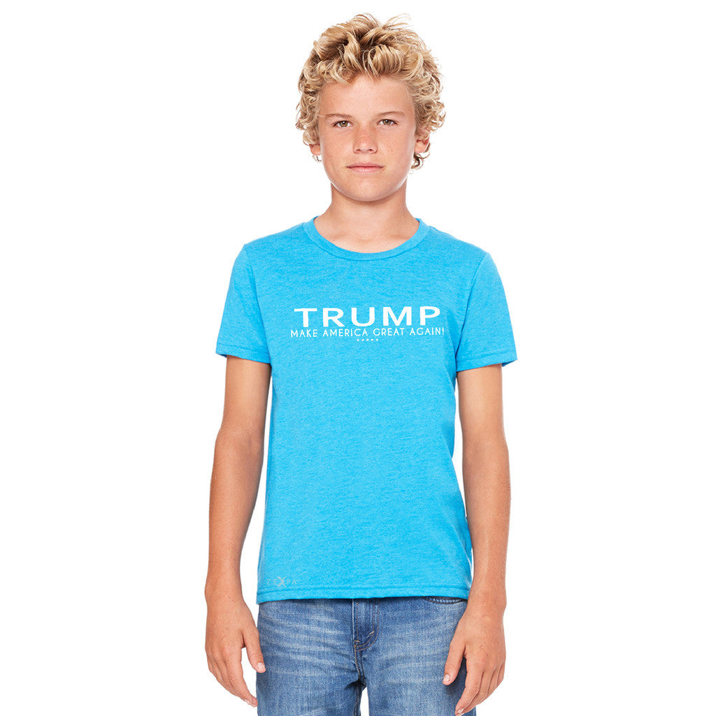 Donald Trump Make America Great Again Campaign Classic White Design Youth T-shirt Elections Tee - Zexpa Apparel Halloween Christmas Shirts