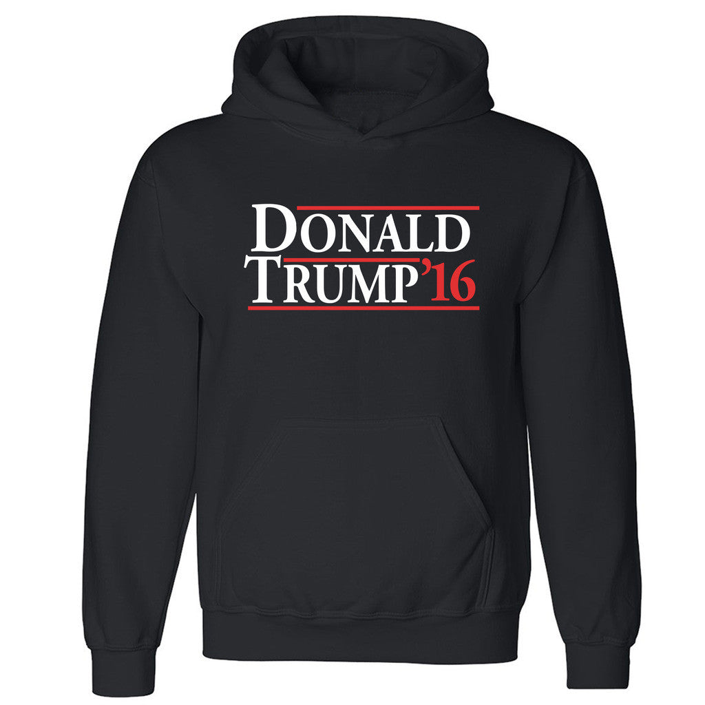 Zexpa Apparelâ„¢ Donald Trump 16 Unisex Hoodie Old School Reagan Bush 84 Hooded Sweatshirt