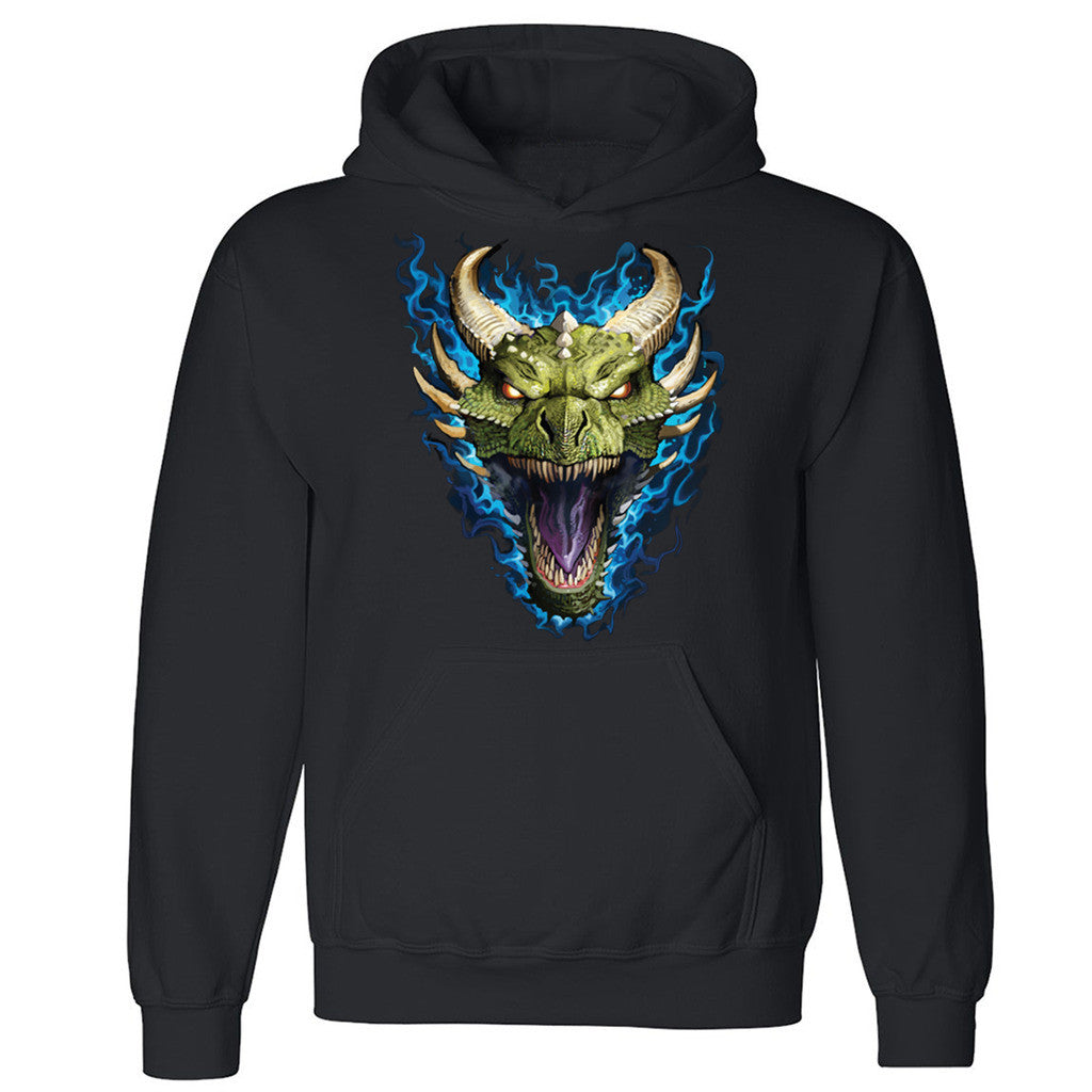 Zexpa Apparelâ„¢ Roaring Dragon Face Unisex Hoodie Cool High Quality Graphic Hooded Sweatshirt