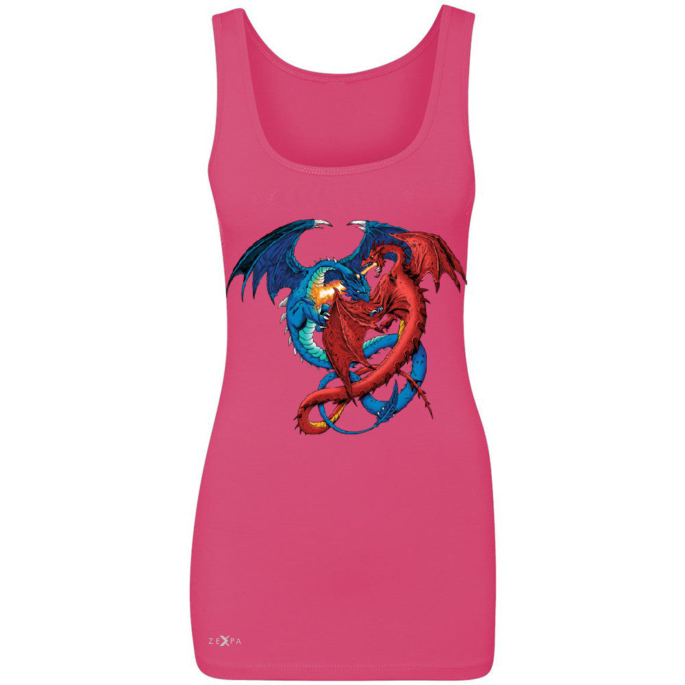 Duel Dragon  Women's Tank Top Cool GOT Ball Thronies Sleeveless - Zexpa Apparel - 2