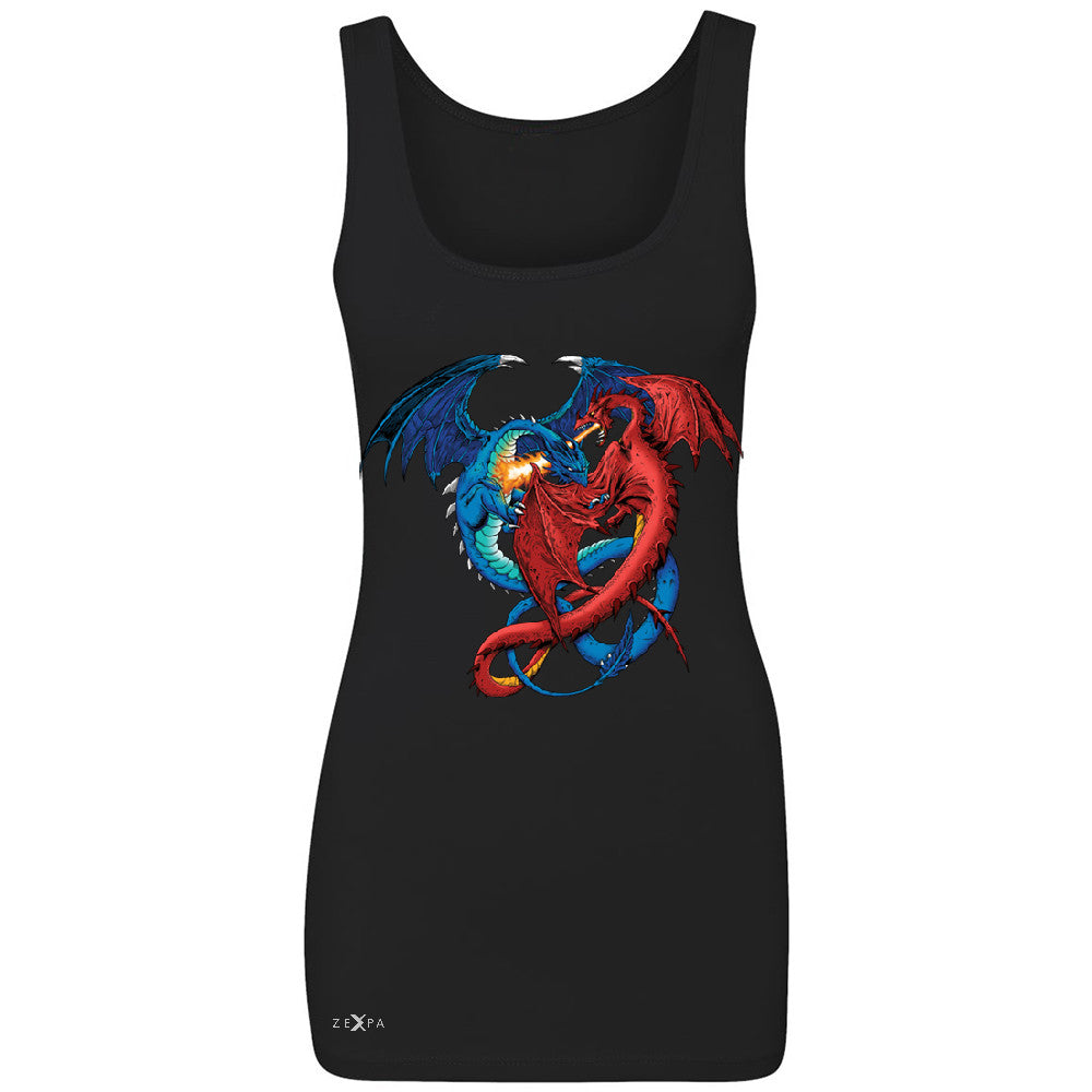 Duel Dragon  Women's Tank Top Cool GOT Ball Thronies Sleeveless - Zexpa Apparel - 1