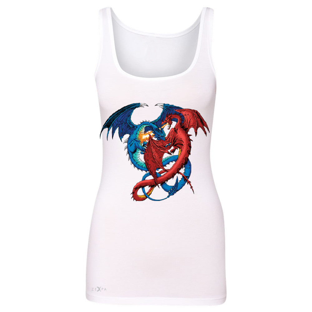 Duel Dragon  Women's Tank Top Cool GOT Ball Thronies Sleeveless - Zexpa Apparel - 4